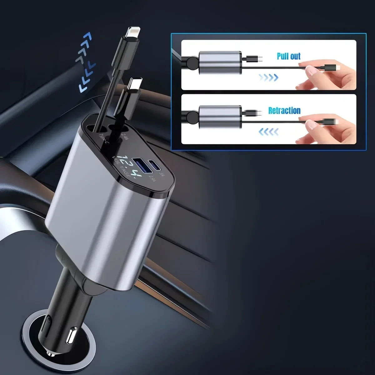 4in1 Töltő USB+USB C